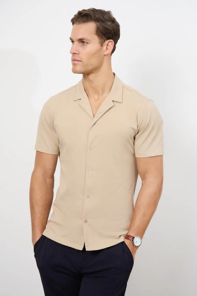Coffee Textured Polo